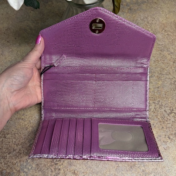 NWT Brahmin Veronica Rose Water Akoni pink wallet - Picture 3 of 3